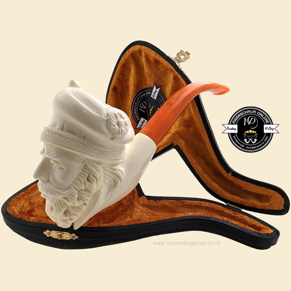 Angel of Death meerschaum pipe, block meerschaum, top Turkish meerschaum, Smoking pipe